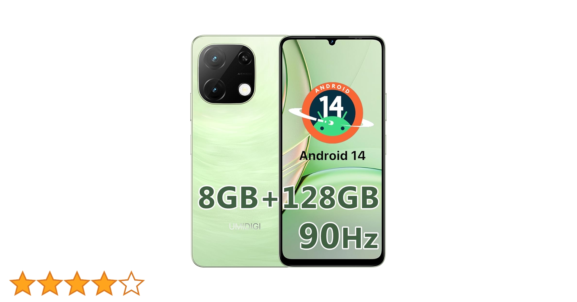 スマートフォン本体 UMIDIGI G9T Grass Green 128GB/8GB 6142buHFecL.jpg_BO30,255,255,